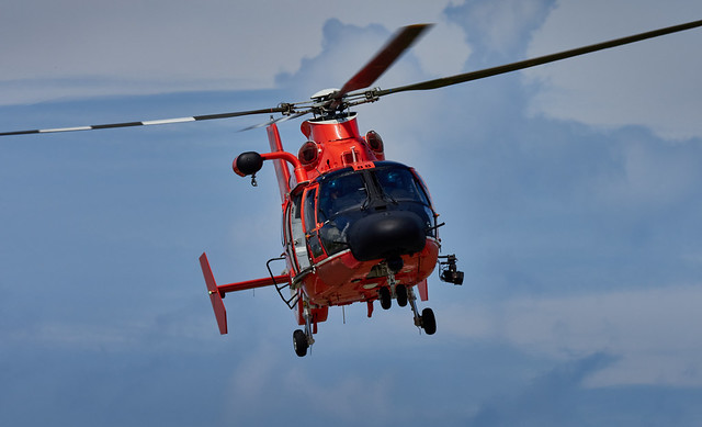 U.S. Coast Guard Helicopter on Approach