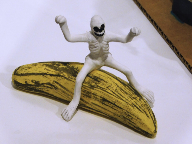 Skeleton on Banana