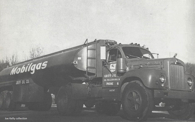 Griff Oil Co., South Fallsburg, NY, 1960 - (late) 1950's Mack B-61T tractor with tank trailer