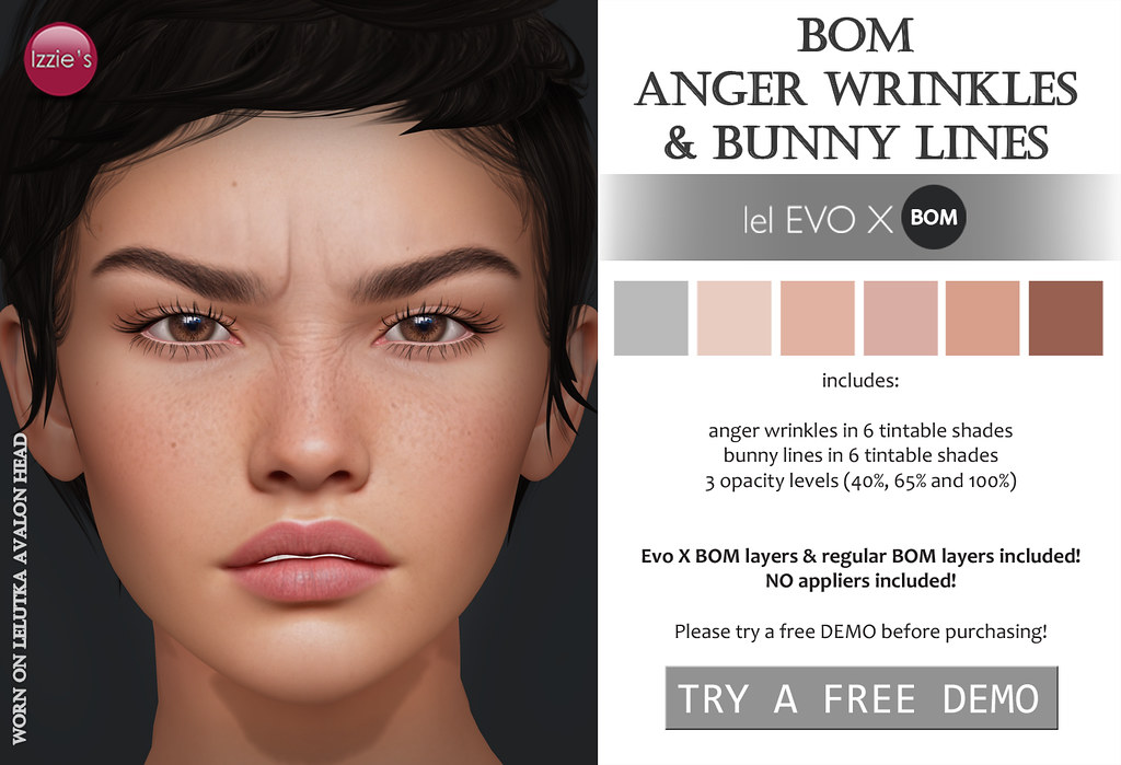 Anger Wrinkles & Bunny Lines (Evo X BOM & regular BOM)