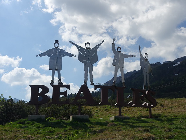 Beatles-Denkmal in Obertauern