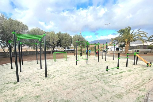 Circuito de calistenia en el Parque Urbano del Cruce de Arinaga