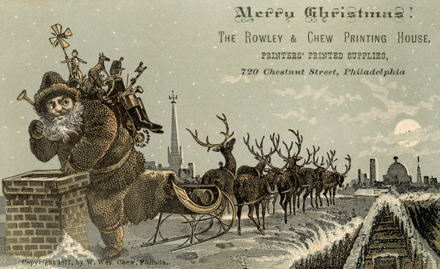 Merry Christmas from the Rowley and Chew Printing House, Philadelphia, Pa.
