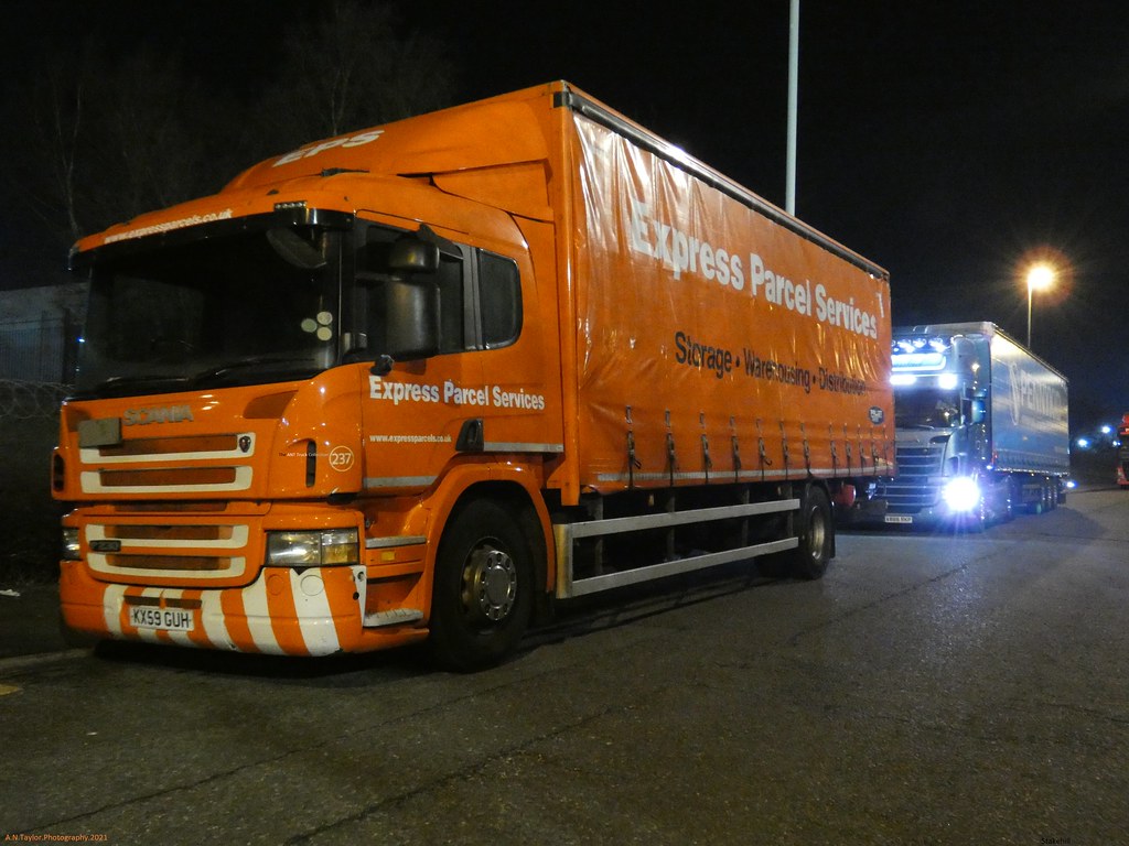 Scania P230 KX59 GUH Late 2009 Express Parcel Services