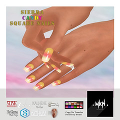 . MKN . Sierra Candy Square Nails