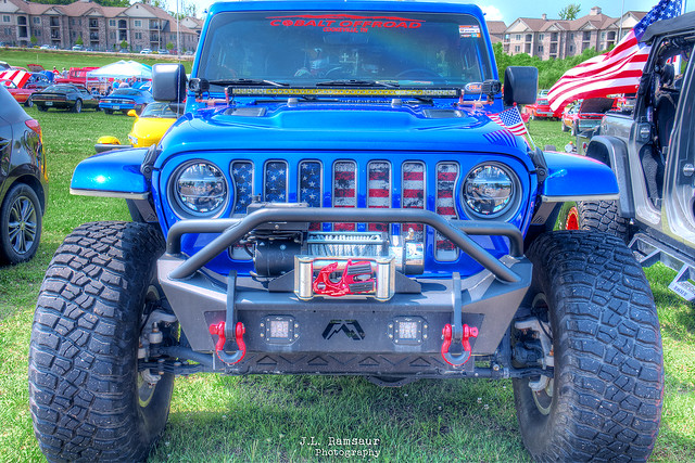 Patriotic Jeep - Cobalt Offroad Jeep - Independence Day Car Show - Cookeville, Tennessee