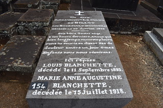 Dame Augustine le Court de Billot, Pamplemousses Cemetery