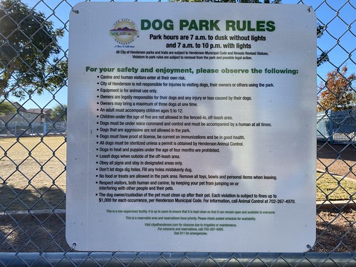 Dog Park Rules, Horizon Crest 12.2021 | by planeta