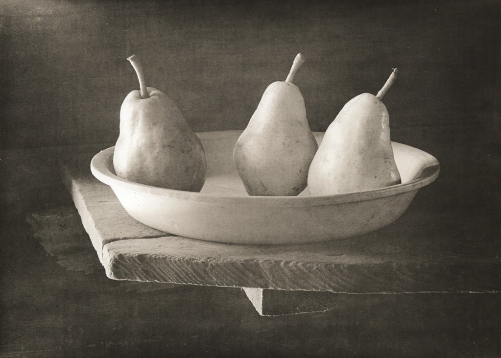 455 - Pears in the Garden Shed - Lith Print