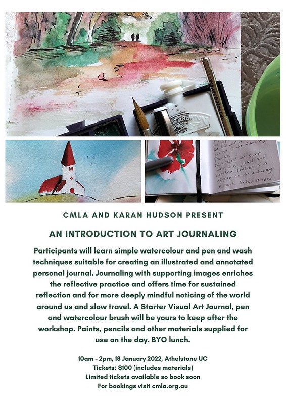 CMLA Karan Hudson Art Journaling Workshop