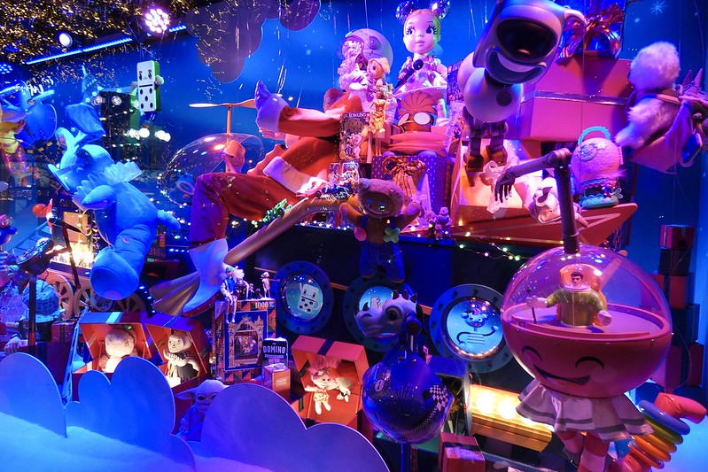 Les vitrines animées de Noël 2021 aux Galeries Lafayette Haussmann