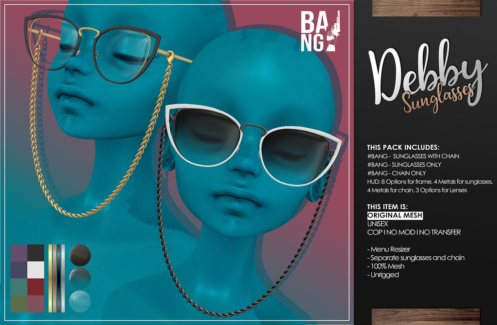 NEW! #BANG . Sunglasses Debby for The Saturday Sale