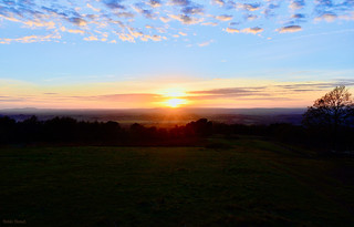 Cold sunset on Clent. 21