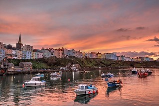 Tenby Harbour Sunset 2
