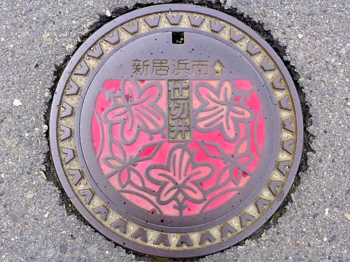 Nihama Ehime, manhole cover 4 （愛媛県新居浜市のマンホール４）