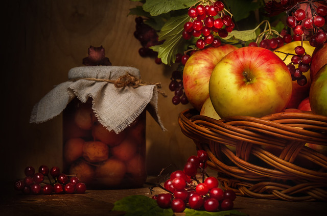 apples and viburnum