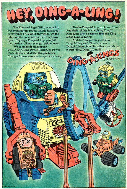 Ding-A-Lings Comic Book Advertisement (Topper Toys) 1972