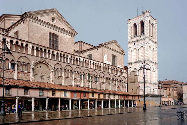 Cathedral of San Giorgio Martire - Piazza Trento e Trieste in Ferrara (Italy)