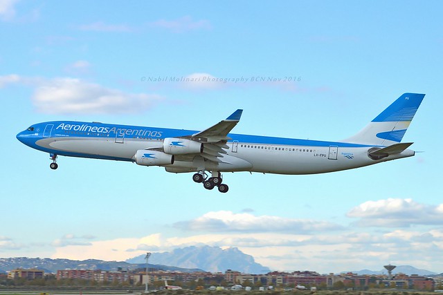 Aerolineas Argentinas LV-FPU Airbus A340-313X cn/170 std at SFB 15 Mar 2020 @ LEBL / BCN 07-11-2016