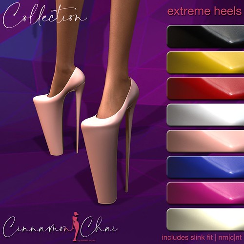 Cinnamon & Chai Extreme Heels - Leather Collection | by Siddean Munro