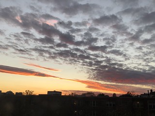 December sunset sky, view from Georgetown, Washington, D.C.