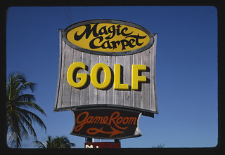 Sign (horizontal), Magic Carpet Golf, Key West, Florida (LOC)