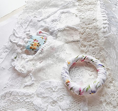 embroidery on white