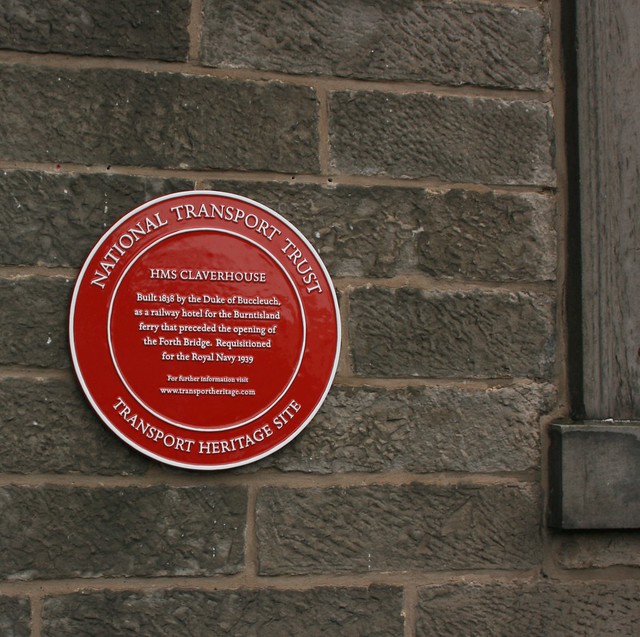 The Red Wheel on the former Granton Hotel presented by the National Transport Trust, 3 December, 2021.