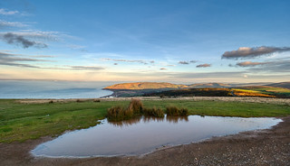 Porlock Hill Puddle at the end of the day