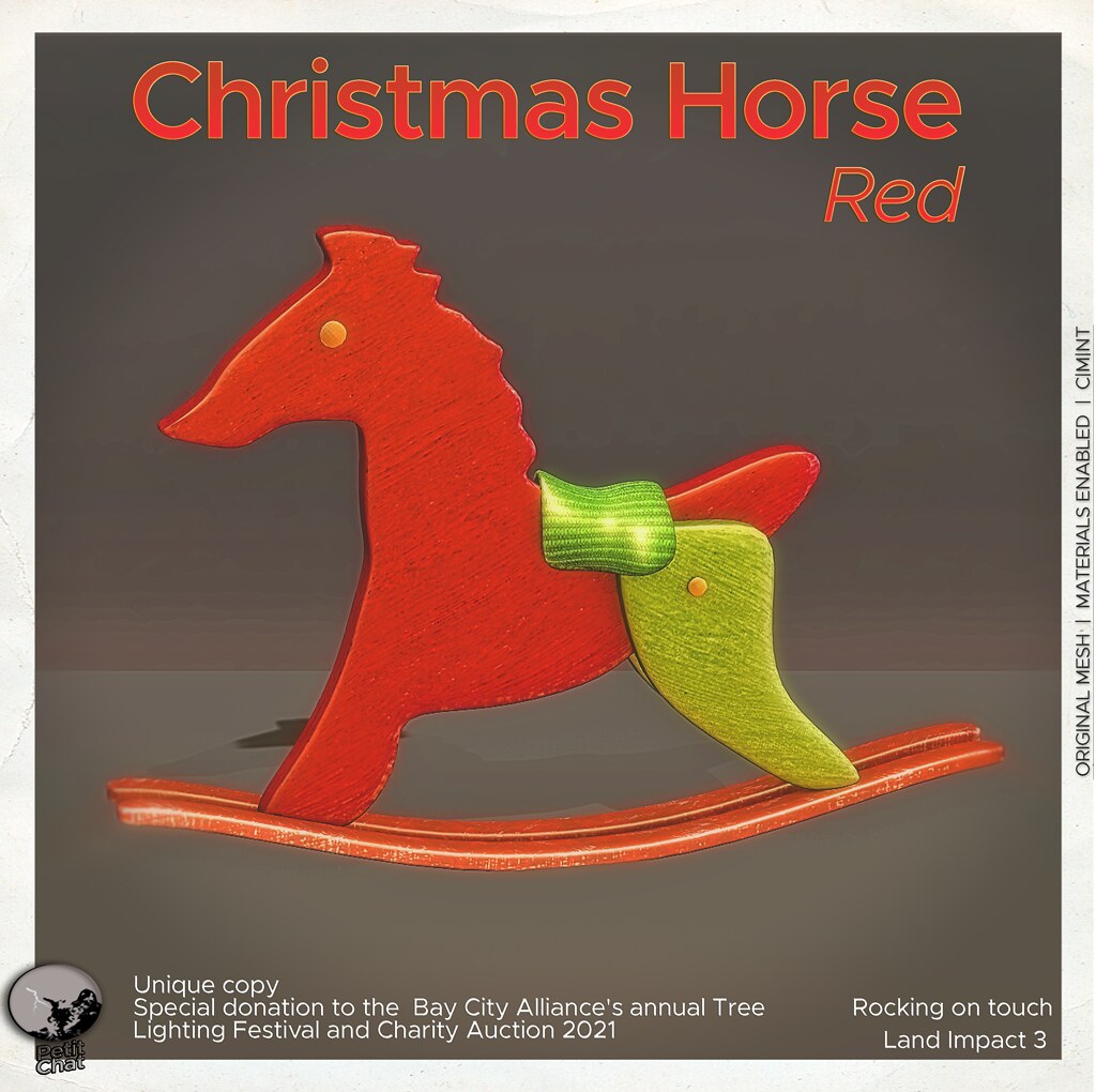 Christmas Horse Red
