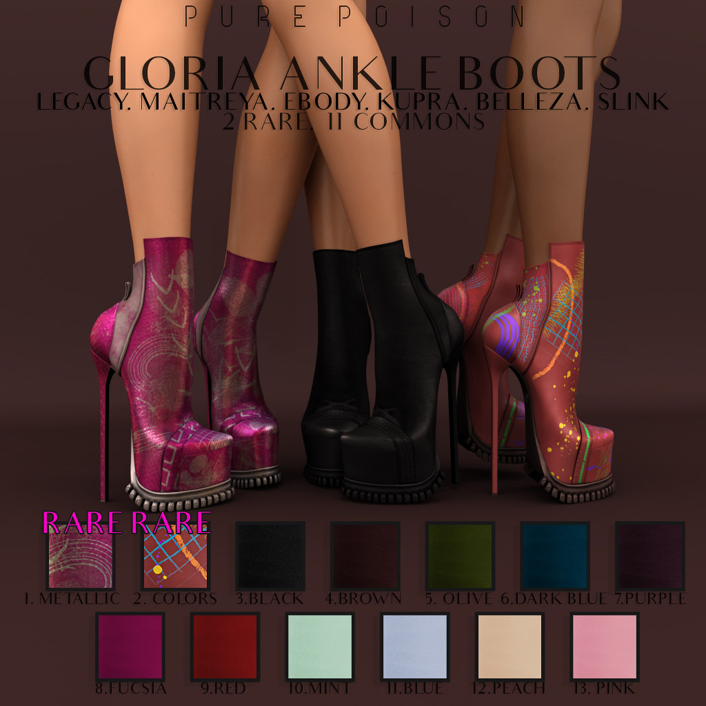 Pure Poison – Gloria Ankle Boots – The Arcade