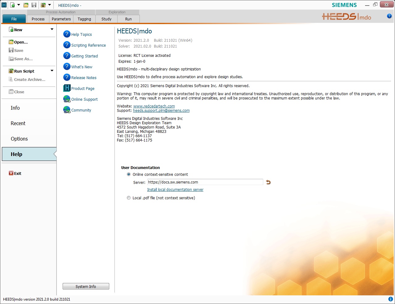 Working with Siemens HEEDS MDO 2021.2.0 + VCollab 21.1