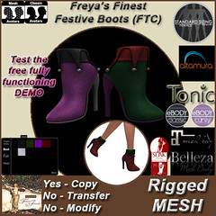 FFJ Festive Boots FTC TEX