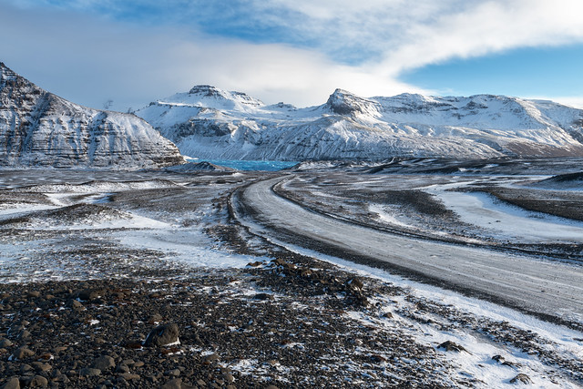 The Road to Svínafellsjökull