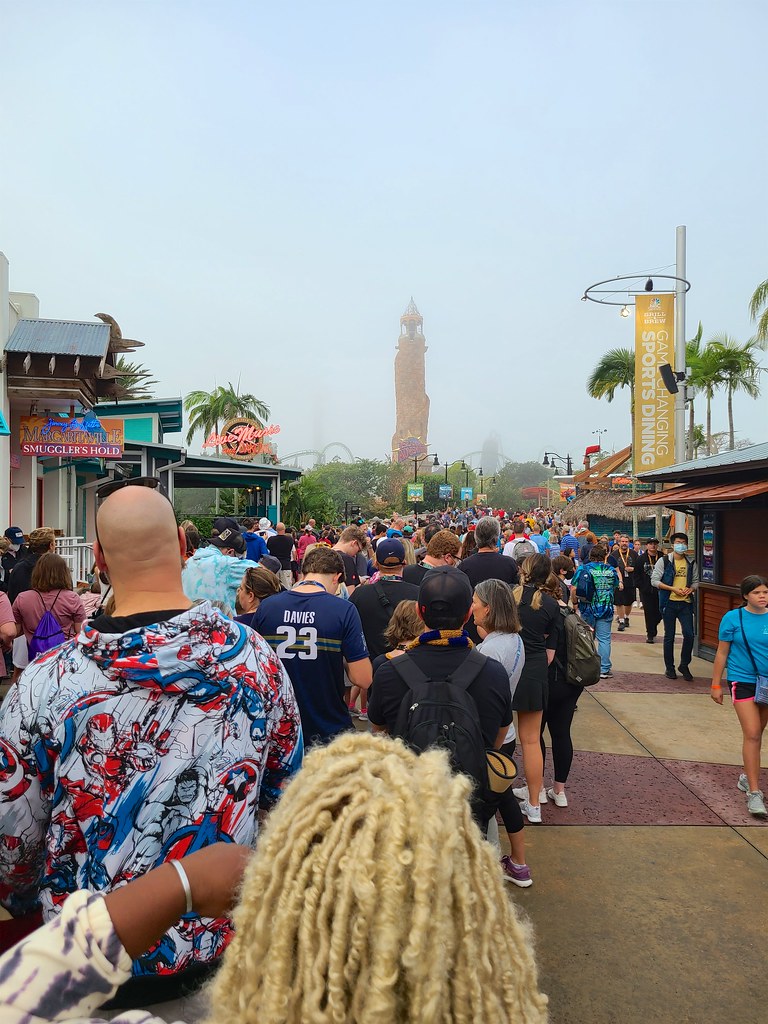 The Line To Get Into Islands Of Adventure