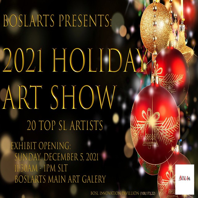 BOSLArts Holiday Art Show, December 5th (now closed).