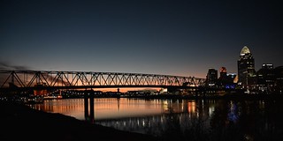 Sunset over the Ohio River