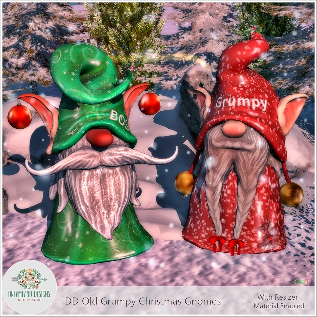 DD Old Grumpy Christmas GnomesAD