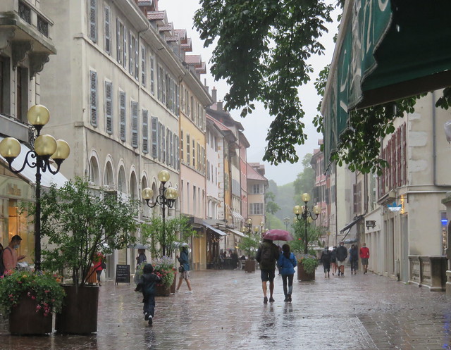 Annecy sous la pluie. Rain in Annecy.