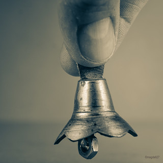 Tiny emergency  bell in B&W | by @magda627