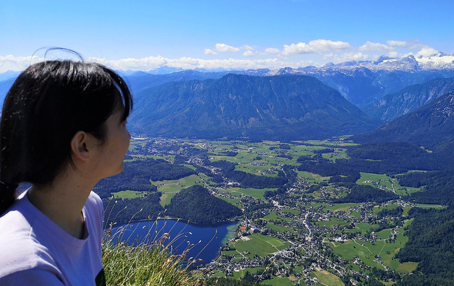 A view from the Loser to the Dachstein, the highest mountain in Upper Austria (2.995 m )