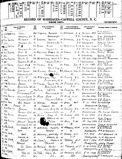 Jesse Siler Smith_Violet Bye Moorefield Marriage Record 1921