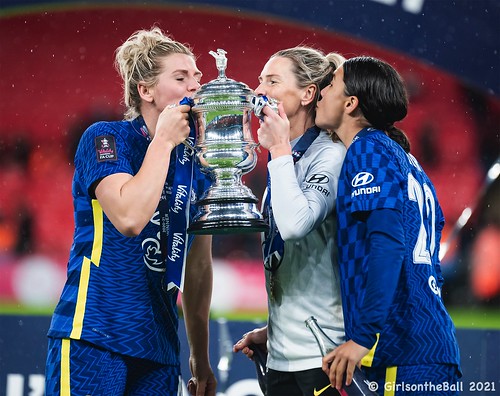 Millie Bright (Chelsea); Carly Telford (Chelsea); Sam Kerr (Chelsea) | by GOTB Photography