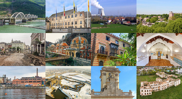 Collage of shortlisted heritage sites for the 7 Most Endangered programme 2022