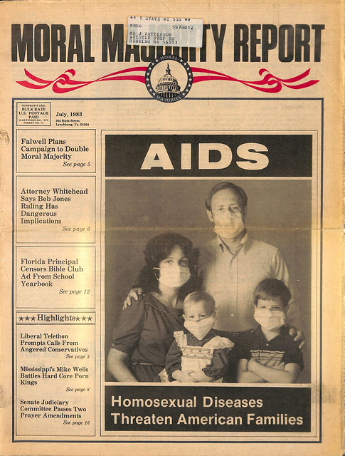 Moral Majority Report July 1983 AIDS - v