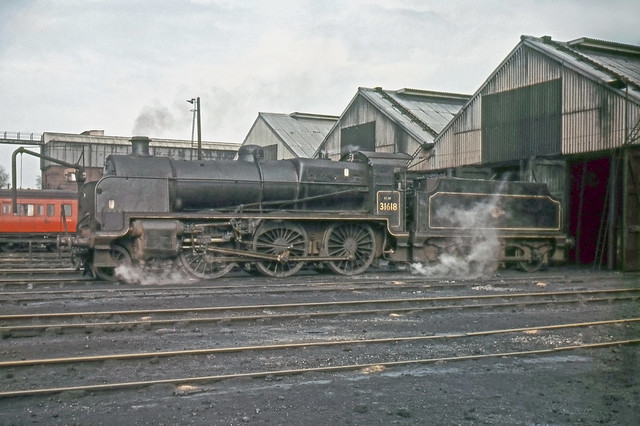 31618 at Eastleigh shed 26-05-1962