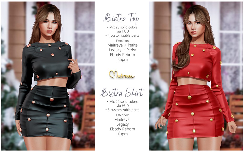 ⚡️GIVEAWAY⚡️Mutresse@Collabor88,December 2021-Bistra Top and Bistra Skirt