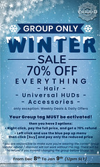 70% Winter Sale ( Group Only )