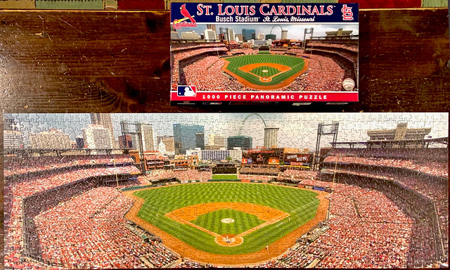 2020-06-27 Jigsaw Puzzle, 1000pc, St. Louis Cardinals Busch Stadium panoramic puzzle.