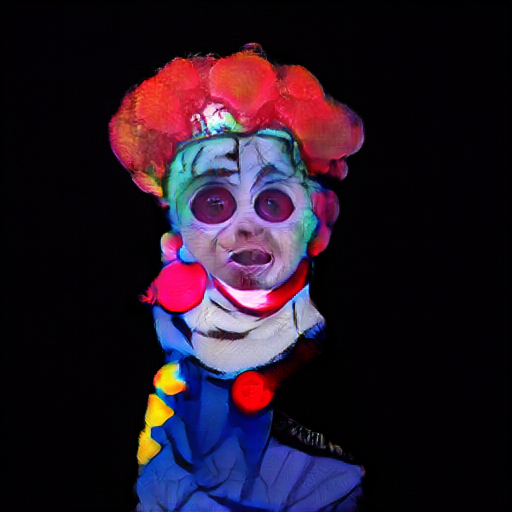'a clown' FuseDream Text-to-Image